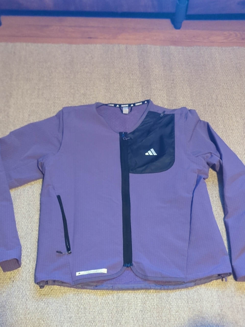 Adidas Ultimate Running Conquer the Elements jacket COLD.RDY Size Small Purple